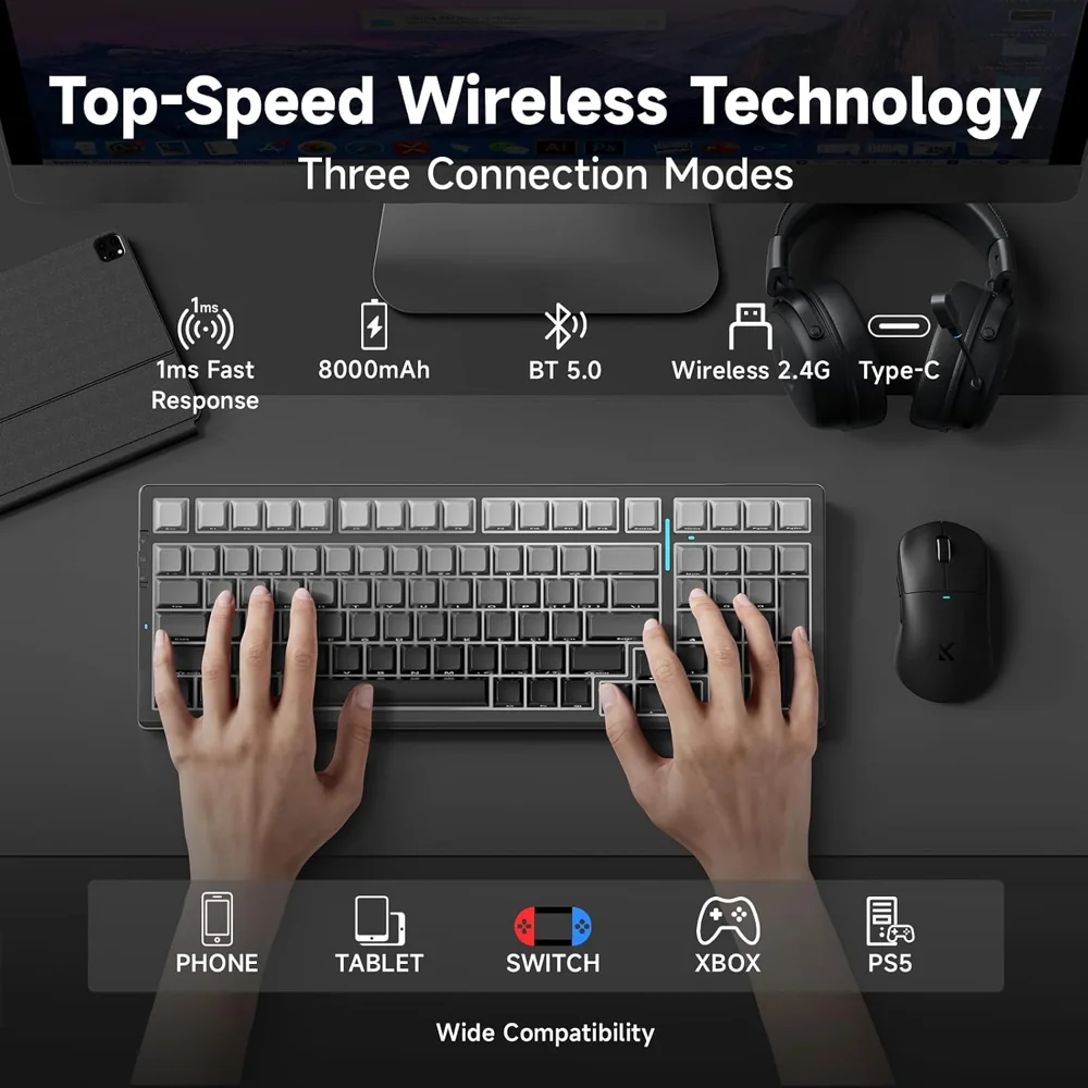 MCHOSE G98 Pro — Powered by MCHOSE TOPSPEED Wireless Low-latency Technology