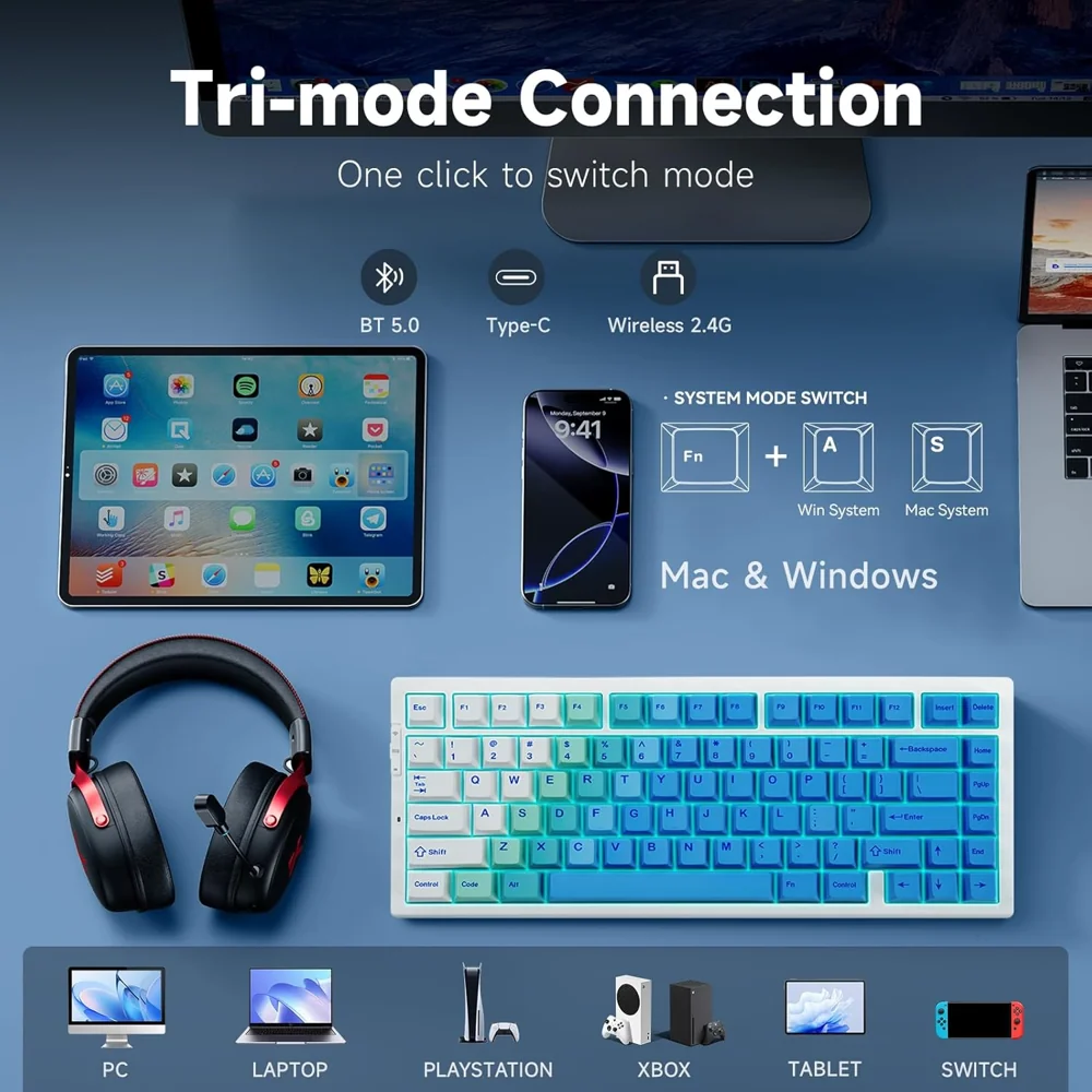 MCHOSE G75 Pro — Ergonomic Design & Compact Layout