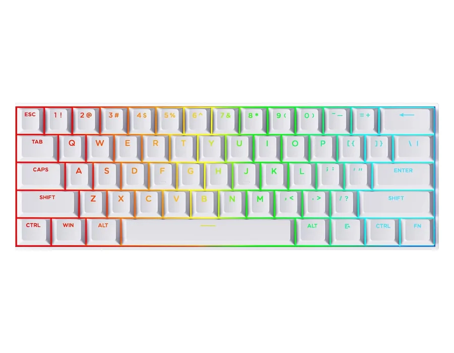 MCHOSE ACE 60 Pro — 60Pro-White TTC Uranus Switch · Minimalism